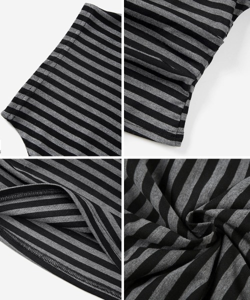 Miniministore(ミニミニストア)の「オフショルダーカットソー サイドギャザー(Tシャツ/カットソー・レディース・ブラック/ホワイト/グレー/ブラック系/グレー系・FREE)」の13枚目の写真
