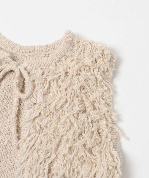 KBF(ケイビーエフ)の「ループニットベスト(ベスト・レディース・チャコールグレー/ベージュ/グレー/ブラウン・ONE)」の14枚目の写真