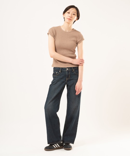 Levi's(リーバイス)の「Levi's/リーバイス DRY GOODS ワッフルTシャツ(Tシャツ/カットソー・レディース・ベージュ・XS/S/M)」の4枚目の写真