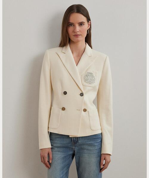 ブリオン ダブルブレステッド ジャカード ブレザー（テーラード