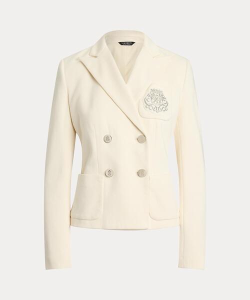 ブリオン ダブルブレステッド ジャカード ブレザー（テーラード