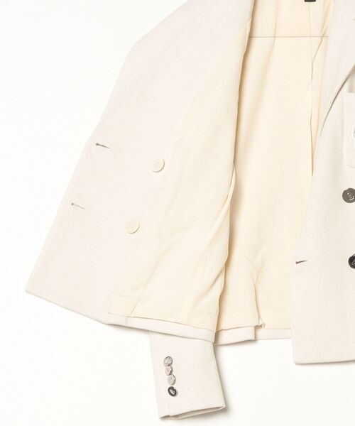 ブリオン ダブルブレステッド ジャカード ブレザー（テーラード