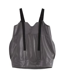 UN3D. | FAKE LEATHER COCOON LONG CAMI / フェイクレザーコクーンロングキャミ(その他トップス)