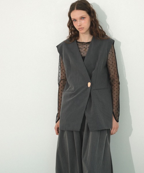 ANDREA&CO. YOSEATSUME BUTTON GILET ベスト ANDREA&CO 