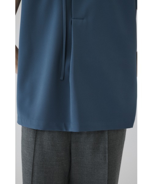 RIM.ARK(リムアーク)の「W cloth string tops ダブルクロスストリングトップス(シャツ/ブラウス・レディース・ダークブラウン/ブルー/ブラック・FREE)」の5枚目の写真