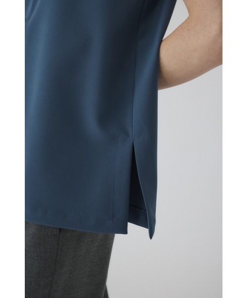 RIM.ARK(リムアーク)の「W cloth string tops ダブルクロスストリングトップス(シャツ/ブラウス・レディース・ダークブラウン/ブルー/ブラック・FREE)」の6枚目の写真