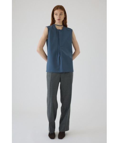 RIM.ARK(リムアーク)の「W cloth string tops ダブルクロスストリングトップス(シャツ/ブラウス・レディース・ダークブラウン/ブルー/ブラック・FREE)」の16枚目の写真