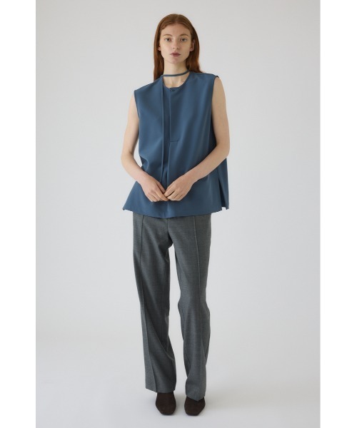 RIM.ARK(リムアーク)の「W cloth string tops ダブルクロスストリングトップス(シャツ/ブラウス・レディース・ダークブラウン/ブルー/ブラック・FREE)」の20枚目の写真