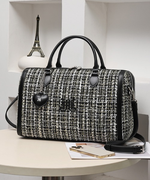 セール】【jouetie/ジュエティ】ハートチャーム付 JJツィード トラベル