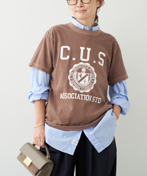 Deuxieme Classe LOGO ロングTシャツ ユニセックス】ミニロゴセミワイドシルエットロングTシャツ