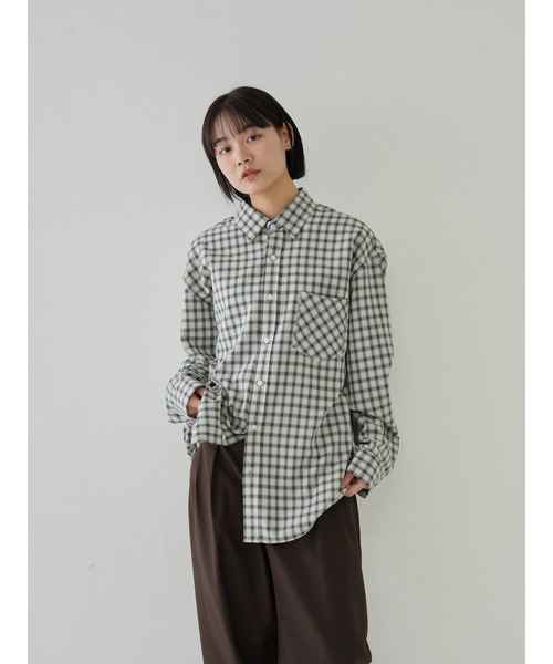 MACPHEE チェックシャツ ✽MACPHEE✽マカフィー/チェック柄長袖シャツ/フロントボタン