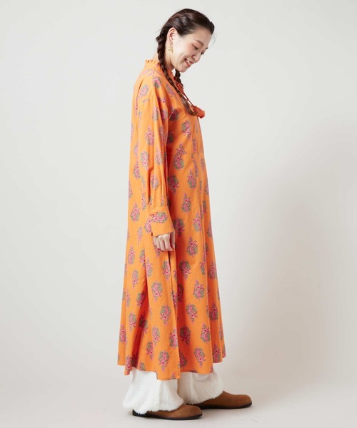 チャイハネ(チャイハネ)の「【チャイハネ】アログレワンピース(ワンピース・レディース・カーキ/ネイビー/オレンジ/レッド/ターコイズブルー/ホワイト・FREE)」の17枚目の写真