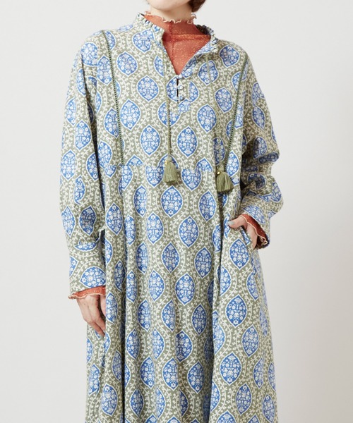 チャイハネ(チャイハネ)の「【チャイハネ】アログレワンピース(ワンピース・レディース・カーキ/ネイビー/オレンジ/レッド/ターコイズブルー/ホワイト・FREE)」の11枚目の写真