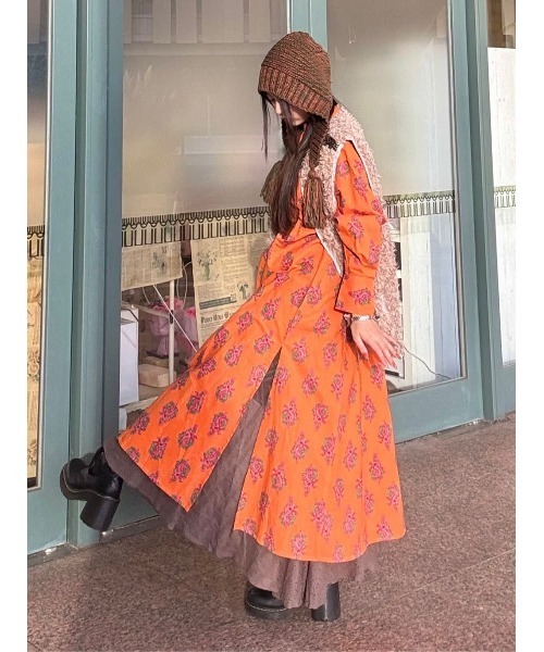 チャイハネ(チャイハネ)の「【チャイハネ】アログレワンピース(ワンピース・レディース・カーキ/ネイビー/オレンジ/レッド/ターコイズブルー/ホワイト・FREE)」の20枚目の写真