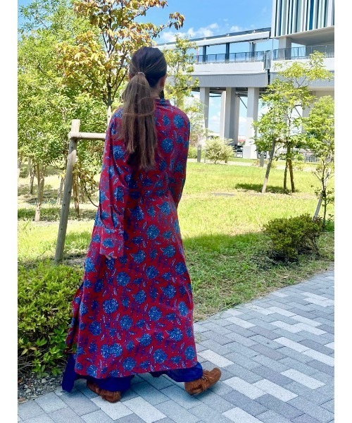 チャイハネ(チャイハネ)の「【チャイハネ】アログレワンピース(ワンピース・レディース・カーキ/ネイビー/オレンジ/レッド/ターコイズブルー/ホワイト・FREE)」の22枚目の写真