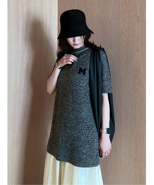 Mサガラウールブレンドミニニットワンピース（ワンピース）｜Mila Owen