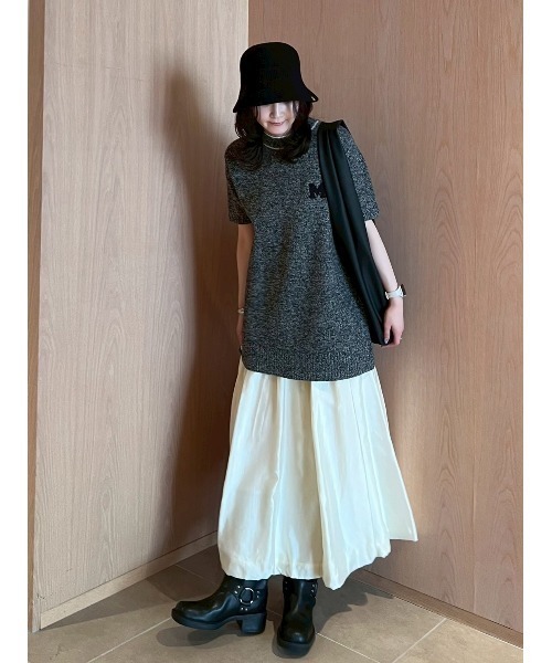 【新品未使用】MilaOwen Mサガラウールブレンドミニニットワンピース Mサガラウールブレンドミニニットワンピース（ワンピース）｜Mila Owen