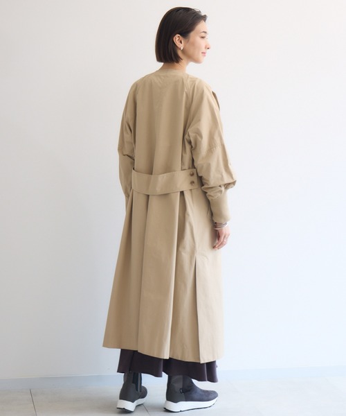 KATHARINE ROSS（キャサリンロス）の「【KATHARINE ROSS】袖リブバックベルトコート（その他アウター・レディース・ベージュ/カーキ・MEDIUM）」の16枚目の写真