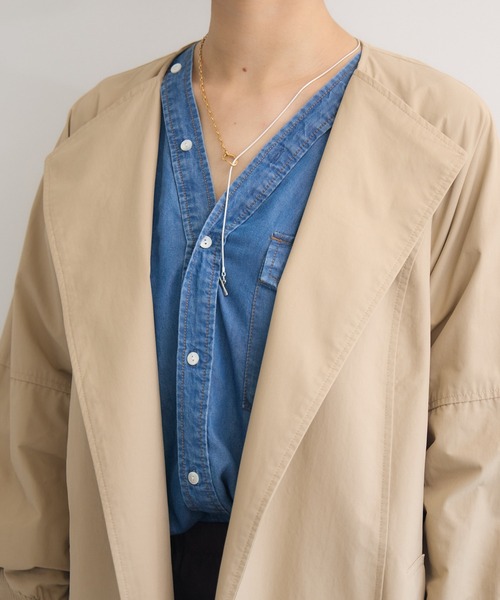 KATHARINE ROSS（キャサリンロス）の「【KATHARINE ROSS】袖リブバックベルトコート（その他アウター・レディース・ベージュ/カーキ・MEDIUM）」の21枚目の写真