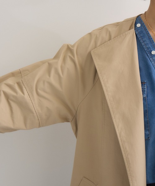 KATHARINE ROSS（キャサリンロス）の「【KATHARINE ROSS】袖リブバックベルトコート（その他アウター・レディース・ベージュ/カーキ・MEDIUM）」の22枚目の写真