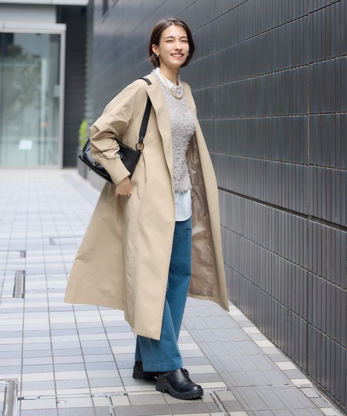 KATHARINE ROSS（キャサリンロス）の「【KATHARINE ROSS】袖リブバックベルトコート（その他アウター・レディース・ベージュ/カーキ・MEDIUM）」の11枚目の写真