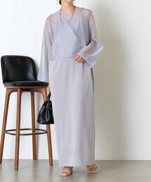 【オケージョン】シアーセットキャミワンピース