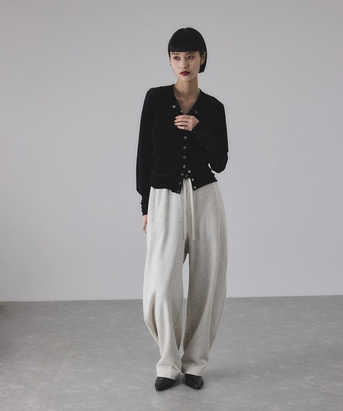 マルチWAYシアートリコットベロアカーディガン（カーディガン/ボレロ