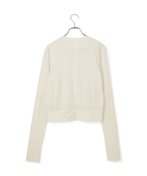 ADAM ET ROPE'（アダムエロペ）の「マルチWAYシアートリコットベロアカーディガン（カーディガン/ボレロ・レディース・ライトグリーン/キナリ/ブラック/グレー・FREE）」の22枚目の写真