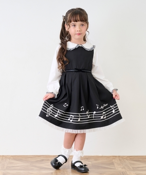 セール】音符ジャンパースカート（ジャンパースカート）｜mezzo piano