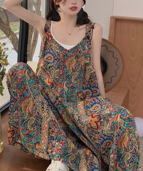 MAISON DE THERESE（メゾン ド テレーズ）の「ペイズリーオールインワン ビーチ リゾート（サロペット/オーバーオール・レディース・その他・M）」の5枚目の写真