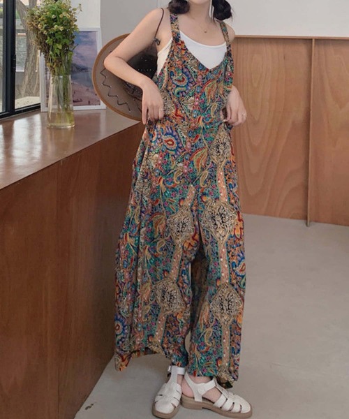 MAISON DE THERESE（メゾン ド テレーズ）の「ペイズリーオールインワン ビーチ リゾート（サロペット/オーバーオール・レディース・その他・M）」の7枚目の写真