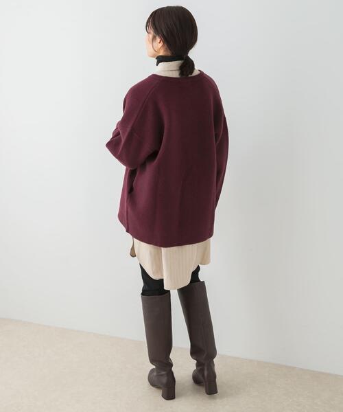 F by ROSSO(エフバイロッソ)の「F by ROSSO マルチWAYスエードタッチシャツ(シャツ/ブラウス・レディース・グレー系その他/ベージュ・FREE)」の6枚目の写真