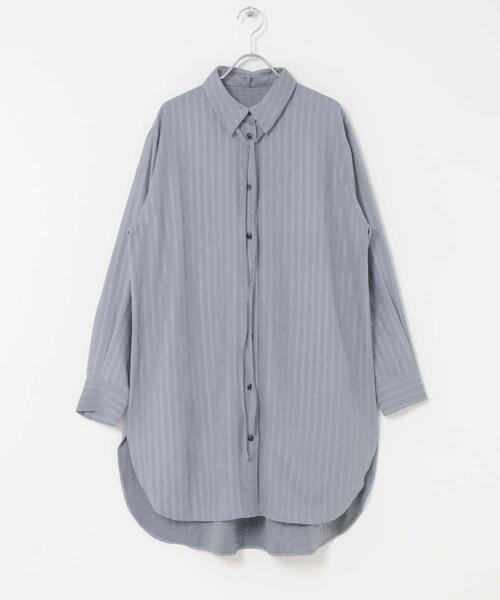 F by ROSSO(エフバイロッソ)の「F by ROSSO マルチWAYスエードタッチシャツ(シャツ/ブラウス・レディース・グレー系その他/ベージュ・FREE)」の19枚目の写真