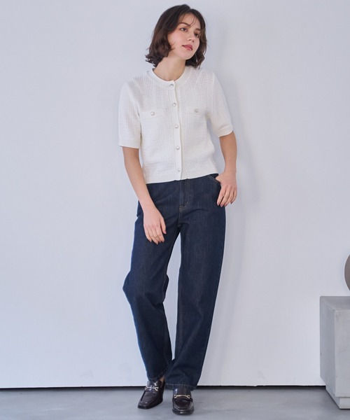 NOELA（ノエラ）の「ストレートデニムパンツ（デニムパンツ・レディース・インディゴブルー/ダークインディゴブルー・S/M）」の11枚目の写真