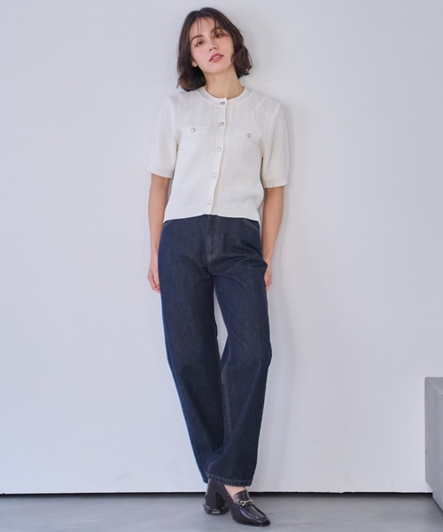 NOELA（ノエラ）の「ストレートデニムパンツ（デニムパンツ・レディース・インディゴブルー/ダークインディゴブルー・S/M）」の12枚目の写真