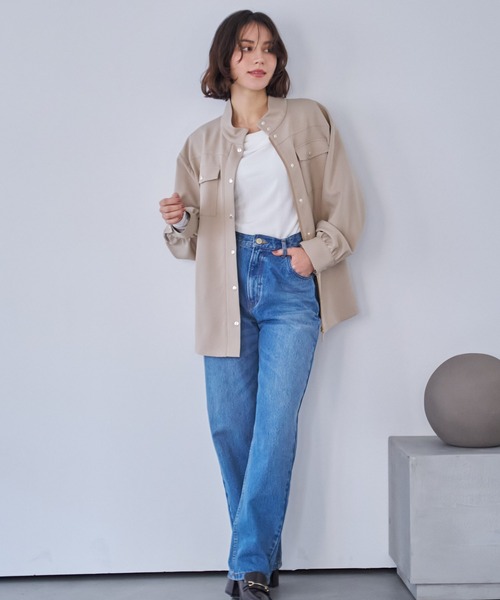 NOELA（ノエラ）の「ストレートデニムパンツ（デニムパンツ・レディース・インディゴブルー/ダークインディゴブルー・S/M）」の15枚目の写真