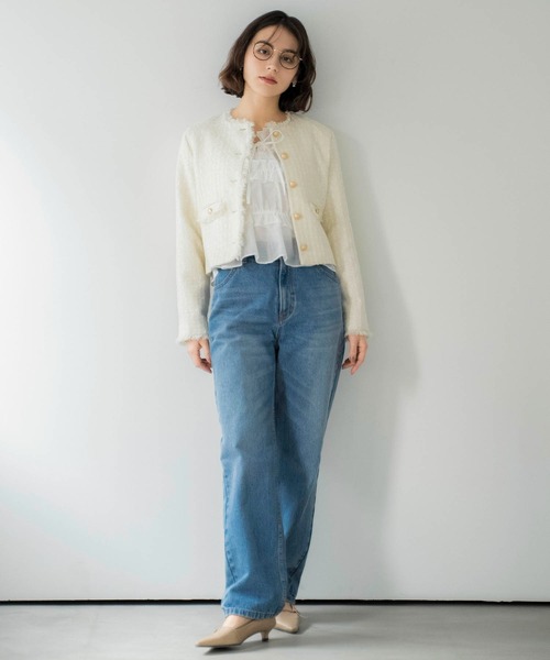 NOELA（ノエラ）の「ストレートデニムパンツ（デニムパンツ・レディース・インディゴブルー/ダークインディゴブルー・S/M）」の3枚目の写真