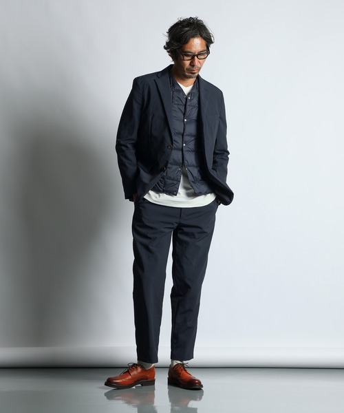 The DUFFER of ST.GEORGE(ザダファーオブセントジョージ)の「WATER REPELLENT SET UP JACKET:ダントツ撥水 セットアップ ジャケット(テーラードジャケット・メンズ・チャコールグレー/ネイビー・X-LARGE/LARGE/MEDIUM)」の7枚目の写真