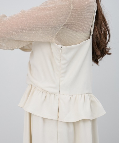 Bab（バブ）の「【選べるサイズ展開】フロントギャザーフリルワンピース（ワンピース・レディース・ブラウン/ブラック/アイボリー・L/M/S）」の16枚目の写真