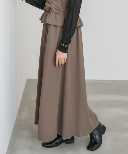 Bab（バブ）の「【選べるサイズ展開】フロントギャザーフリルワンピース（ワンピース・レディース・ブラウン/ブラック/アイボリー・L/M/S）」の22枚目の写真