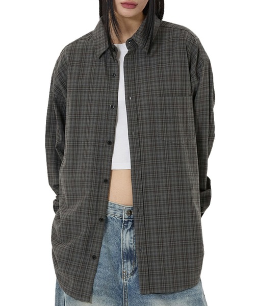 OYチェックジップ フーディ シャツ OY/オーワイ』CHECK ZIPPER HOODIE SHIRTS/チェックジップ
