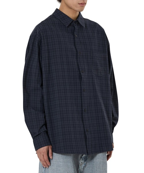 OY（オーワイ）の「『OY/オーワイ』NEAT CHECK SHIRT/ニート チェックシャツ（シャツ/ブラウス・レディース・チャコールグレー/ネイビー・L/M）」の10枚目の写真