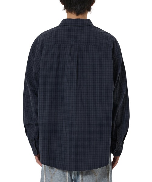 OY（オーワイ）の「『OY/オーワイ』NEAT CHECK SHIRT/ニート チェックシャツ（シャツ/ブラウス・レディース・チャコールグレー/ネイビー・L/M）」の11枚目の写真