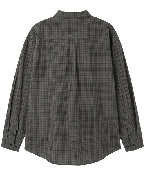 OY（オーワイ）の「『OY/オーワイ』NEAT CHECK SHIRT/ニート チェックシャツ（シャツ/ブラウス・レディース・チャコールグレー/ネイビー・L/M）」の16枚目の写真
