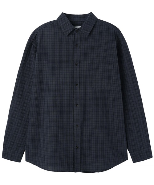 OY（オーワイ）の「『OY/オーワイ』NEAT CHECK SHIRT/ニート チェックシャツ（シャツ/ブラウス・レディース・チャコールグレー/ネイビー・L/M）」の17枚目の写真