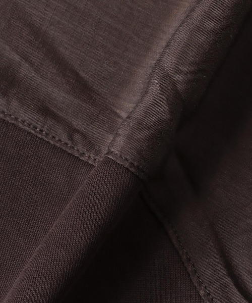 Jines(ジネス)の「天竺バックデザイントップス【セットアップ可】(Tシャツ/カットソー・レディース・ホワイト/ブラウン/チャコールグレー・38)」の15枚目の写真