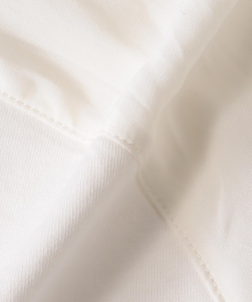 Jines(ジネス)の「天竺バックデザイントップス【セットアップ可】(Tシャツ/カットソー・レディース・ホワイト/ブラウン/チャコールグレー・38)」の13枚目の写真