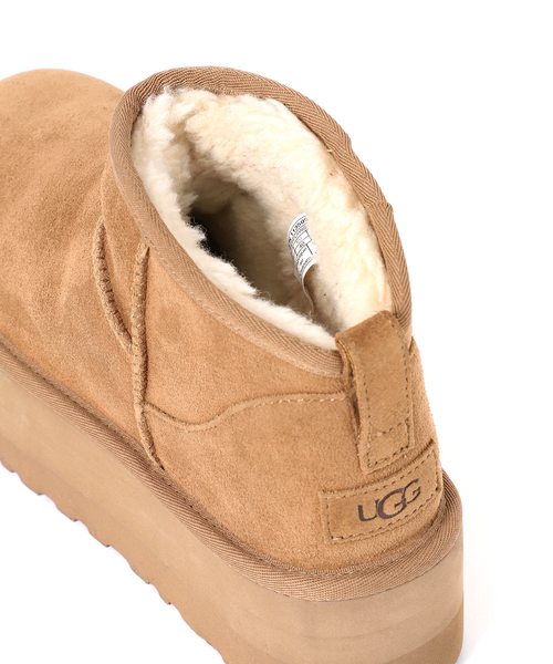 UGG（アグ）の「《追加》【UGG/アグ】CLASSIC ULTRA MINI PLATFORM：1135092（その他シューズ・レディース・ブラック/キャメル・25cm/23cm/24cm）」の5枚目の写真