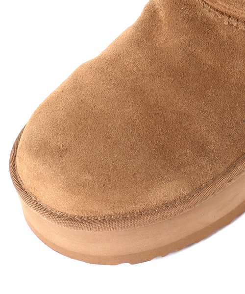 UGG（アグ）の「《追加》【UGG/アグ】CLASSIC ULTRA MINI PLATFORM：1135092（その他シューズ・レディース・ブラック/キャメル・25cm/23cm/24cm）」の3枚目の写真