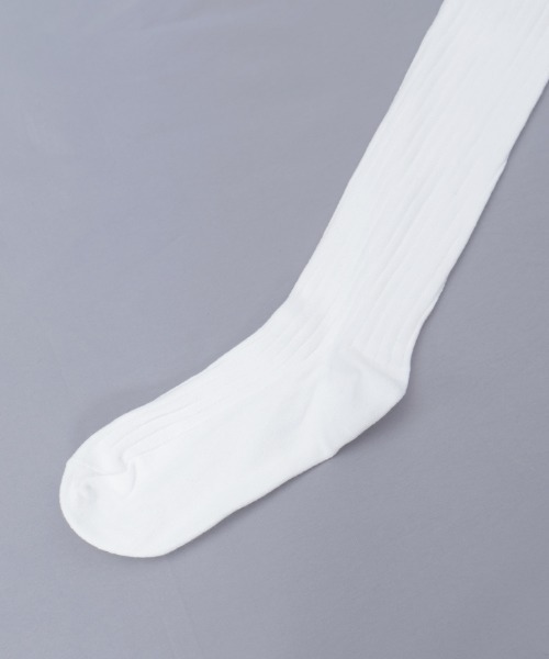 axes femme POETIQUE(アクシーズファムポエティック)の「レース×リブニーハイソックス(ソックス/靴下・レディース・ホワイト/グレー・FREE)」の8枚目の写真